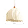 Hangende lampen Noordelijke stof lichten Slaapkamer Bedroom Lamp Moderne eetkamer Doek Hanging Living Decor Home verlichting armaturen