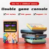 Tragbare integrierte 500-in-1-Retro-Videospielkonsole G50 Mini-Handheld-Spiele Einzel-Doppelspieler-Taschenspielkonsole Buntes LCD-Display für Kinder Jungen