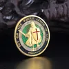 God God Challenge Coin Coin Prayermemorative Coinの鎧全体を着用する