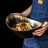 Miski Kreatywny w kształcie owalnej dużej restauracji Restauracja komercyjna Super Yuan Bao Ceramiczne zastawa stołowa