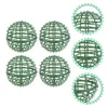 Fleurs décoratives 4 Pcs 3d Couronne Orbes Cercle Formes Plumeria Plantes Fil Cadre Topiaire Sphère Globe Rond