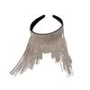 Headbands Luxury Tassels Chains Glowing Diamonds Hairband Women Party Princess Occassional Headwear Good Quanlity 230518