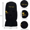 Beanieskull Caps Kış Balaclava Şapkası 3 delikli Örme Tam Yüz Kapak Kayak Neck Gaiter Açık Hava Sporları Çapraz Nakne Kayak Mas 230518 İçin Sıcak Örgü Beanie