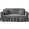 Stolskydd Bubble Design Sofa Covers For Living Room Set Seat Anti Slip Couch SlipCover Cotton Tyg med kjol Spets 14 -sits soffa täckning 230517