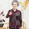 Women's Blouses Middle Aged And Elderly Grandmother Women's Shirts Blouse 2023 Spring Autumn Thin Jacket Fashion Female Outerwear Tops