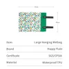 기저귀 통과 리필 해피 플루트 대형 매달려 젖은 가방 방수 아기 천 기저귀 기저귀 가방 세척 가능한 건조 및 젖은 분리 엄마 가방 55*40 cm 230518