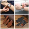 Watch Bands Genuine Leather Watch Strap 18 20 22mm Watchband With Mat Black Brown Coffee Leather Bracelet Wristwatch Band 230518