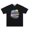 Rhude Summer Designer T-shirt décontracté pour hommes haut de luxe monogramme imprimé chemise hommes et femmes à manches courtes mode T-shirt Skateboard chemise pour hommes tendance