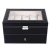 20 Grids PU Leder Uhr Box Fall Professionelle Halter Organizer für Uhr Uhren Schmuck Lagerung Boxen Fall Display2763