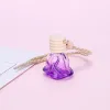 Rose Bouteille De Parfum Fleur Forme Vide Verre Voiture Huiles Essentielles Parfum Pendentif Ornement Rose Parfum Bouteilles 6 styles RRF12263