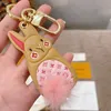 Designer keychain 2023 Cool rabbit and panda key chain Fashion trend doll key chain It is very cute m0Yv#