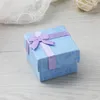 Jewelry Stand 12 pieces Paper Ring Boxes With Bow Design For Earrings 1 dozen Case for Valentines Day Gift Wholesale Lots Bulk 230517