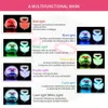 Face Care Devices Face Neck Silicone Mask 7 Colors Pon Beauty Mask Skin Rejuvenation AntiWrinkle Ance Treatment Skin Care LED Mask 230517