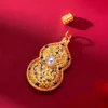 Vrouwen hanger ketting kalebasvormige mode sieraden cadeau echt 18k gouden kleur solide filigraan accessoires bruids heden heden
