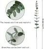 Neue 10 Stück künstliche Eukalyptusblattstiele, geeignet für Heim-Desktop-Blumenarrangements, Weihnachtsdekorationen, DIY-Grünpflanzen