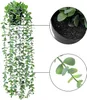 Nya 1 pack hängande växter med krukor eukalyptus konstgjorda växter gröna vinstockar för heminredning vardagsrum väggdusch hölje