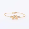 Bangle Mxgxfam Sweet Butterfly Bracelet Bracelet Jewelry для молодых женщин Золотое цвет 18 K Высокое качество