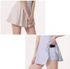 Al Tennis Dress Yoga Outfit träning ll Slimming One-Piece Dresses With Pocket Golf Gym Slip Fitness Women Dress TZ210