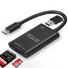 YC-500 Tipo C Telefone celular OTG CARRENTE Câmera Data Data ABS PLÁSTICO PLÁSTICO Acessório all-in-One USB 3.0 TF SIM CARD CARDE LEITOR