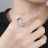 Cluster Rings Pt999 Platinum Live Wedding Ring Open Engagement Men's Atmosphere Customizable Free Labor Costs