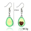 Hanger kettingen schattige cartoon groene avocado gepaarde paar ketting bff vriend vriendschap kawaii nek ketting kragen sieraden