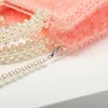 Totes Wool Woven Pearls Acrylic Handbags Handmade Small Square Clear Shoulder Bag Ladies Beaded Chain Knitting Purse Top Quality 230509