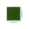 Flores decorativas Mini Artificial Green Grassland Garden Garden Diy Micro paisagem Simulação Mosse Mosco Turf Mat Floor da casa