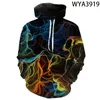 Felpe con cappuccio da uomo Felpe Graffiti Splash Ink Art Nuvole 3D Stampato Uomo Donna Bambini Casual Pullover Ragazzo Ragazza Bambini Streetwear Top