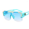 Óculos de sol 2023 punk quadrado oversized Y2K masculino rebite óculos de sol vintage para homens designer de marca UV400