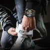 Montres-bracelets NEKTOM hommes montre haut grand cadran Sport montres hommes chronographe Quartz montre-bracelet Date mâle horloge affichage numérique