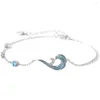 Bracelets porte-bonheur Style chinois nuage vaporisateur modélisation émail femmes romantique argent placage cristal Zircon accessoires bijoux fins cadeaux