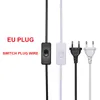 Elektrisk trådlampa Switch Cable International Standard Power Cord med Switch Plug