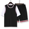 Set da corsa Maglia da basket manica corta Donna Uomo Abbigliamento Maglia da bambino Pantaloncini Tuta da allenamento Uniforme da squadra Abbigliamento sportivo 230518