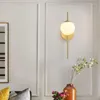 Wall Lamps Glass Lamp Modern Style Living Room Sets Merdiven Candles Gooseneck Reading Light Mounted Led Switch