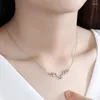 ペンダントネックレスNieuwe Kerst Antler Ketting Voor Vrouwen Koreaanse Mode Elanden Kleurrijke MaansteenハンガーSleutelbeen Sieraden Gift