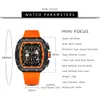 Armbandsur mode klocka för män lyxiga toppmärke sportkvarts klockor vattentät kronograf armbandsur relogio masculino silikonband 230517