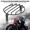 6.5inch Motorcycle Universal Vintage Headlight Protector Retro Grill Light Lamp Cover For Ducati Chopper Yamaha CafeRacer