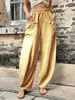 Populaire damesbroek vaste kleurzakken damescasual broek elastische broek lange broek