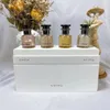 The Latest cologne style perfumes dream rose perfume set kit 4 in 1 with box festival gift for women amazing smell spray 4pcs 30ml suit free delivery