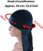 Radfahren Caps Frauen Männer Lange Schwanz Plain Samt Bandana Turban Hut Durag Kopfbedeckung Piraten Kappe Kopf Wraps