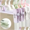 Outros produtos de lavanderia calça de prenda de roupa de roupa plástica rack rack pinça de pegador de secagem hanger hanger salvando entrega de gota homd dhjdg