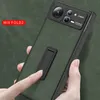 Estuches de cuero mate para Xiaomi Mix Fold 2 Estuche Soporte magnético plegable Bisagra Película protectora Cubierta de pantalla