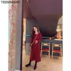 Casual Dresses Sweater Dress Party Women Spring Long Sleeve Slim Y2k One Piece Korean Fashion Elegant Knit Office Lady