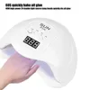 Sèche-ongles SUN Five Uv Led Lamp Pour Sèche-Ongles Light Manucure Smart Lcd Display All Gel Polish Tool