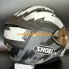 オートバイヘルメットShoei Z7 High StrengthAbs Full Face Helmet for Racing and Leisure Travel Protective White Lightnin