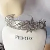 Haarclips Prachtige sprankelende kristalbruiden Hoofdbanden Star Shape Tiara Headpieces Wedding Accessoire