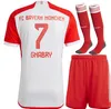 2023 2024 Davies Soccer Jerseys Club Champions 6 SANE HRFC Gnabry Muller Munich Camisa de fútbol Traje para hombres con calcetines Kit Munchen Musiala