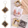 Keychains Men Women Keychain Trinket Car Key Ring Jewelry Muslim Resin Islamic Mini Ark Quran Book Real Paper Can Read Pendant