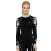 Kurtki wyścigowe Koszulka Kompresyjna Kobiet Kobiet Rower Top Sport Fitness Cycling 3D Long Rleeve Tee