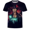 Erkek Tişörtleri 2023 Undertaker 3D Baskı Erkekler Kısa Kollu Yuvarlak Boyun T-Shirt Sıradan Hip Hop Yaz Tees Top Güreş Dövüşü Gömlek